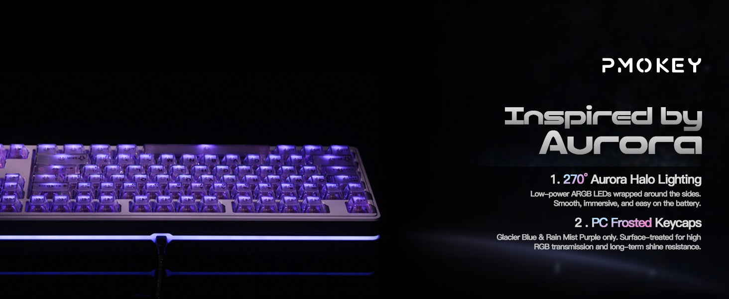 PMOKEY Aurora 80 Aluminum Wireless Keyboard keyboard image