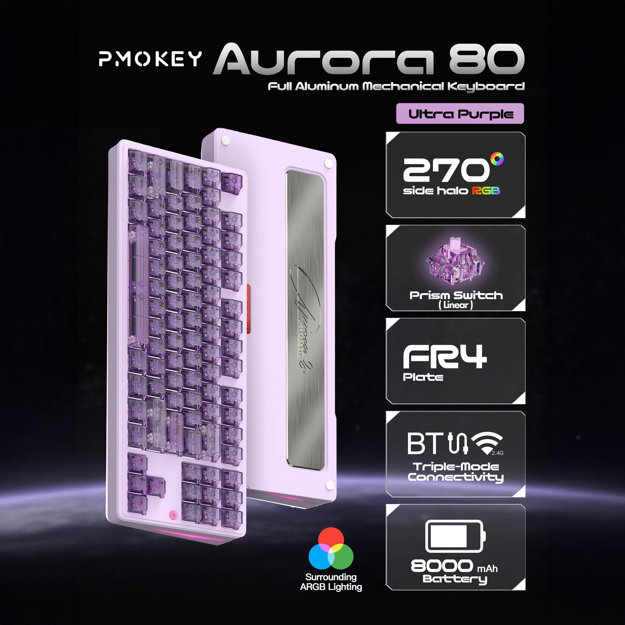PMOKEY Aurora 80 * Keyboard MKFA8JOCDS |78768|