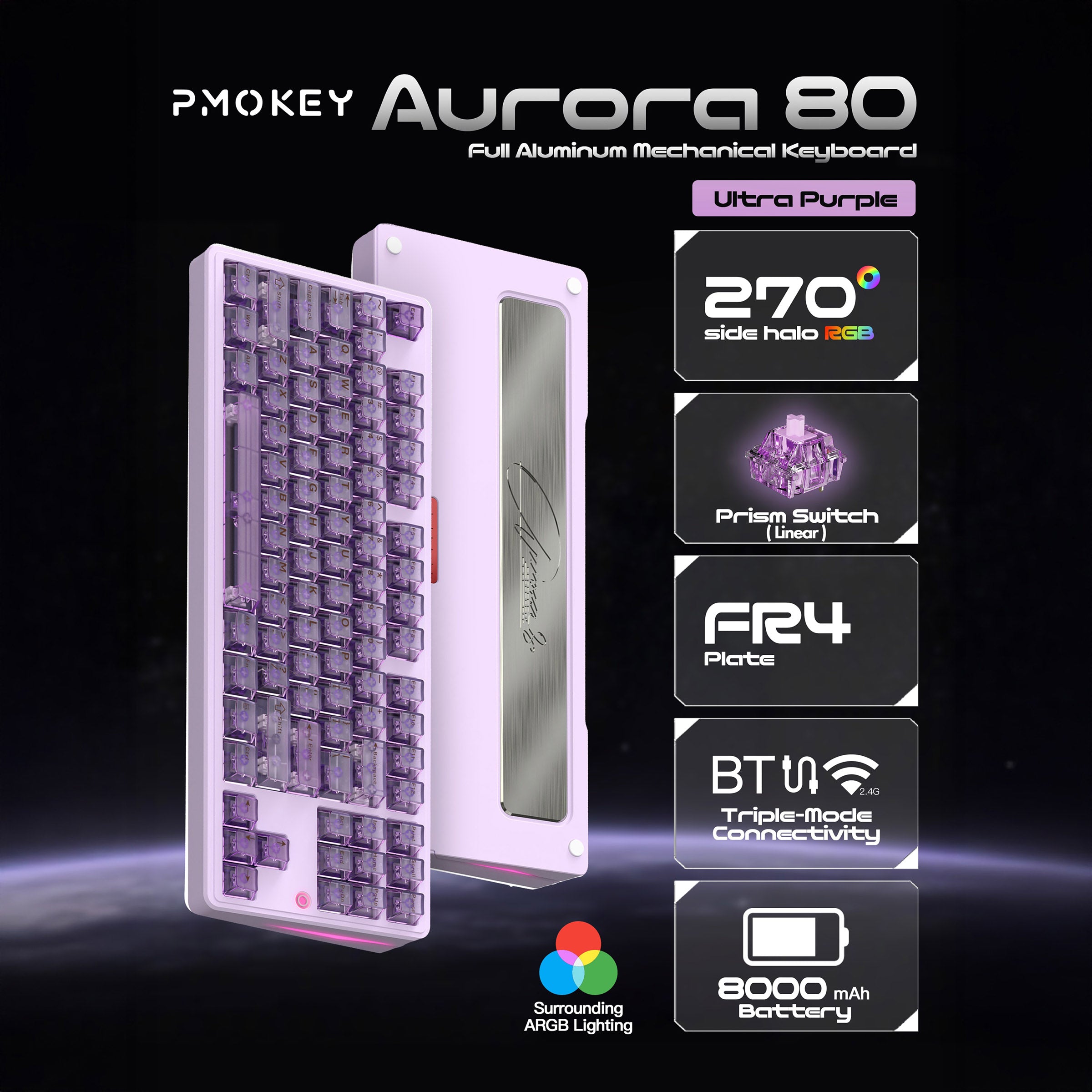 PMOKEY Aurora 80 * Keyboard MKFA8JOCDS |78768|