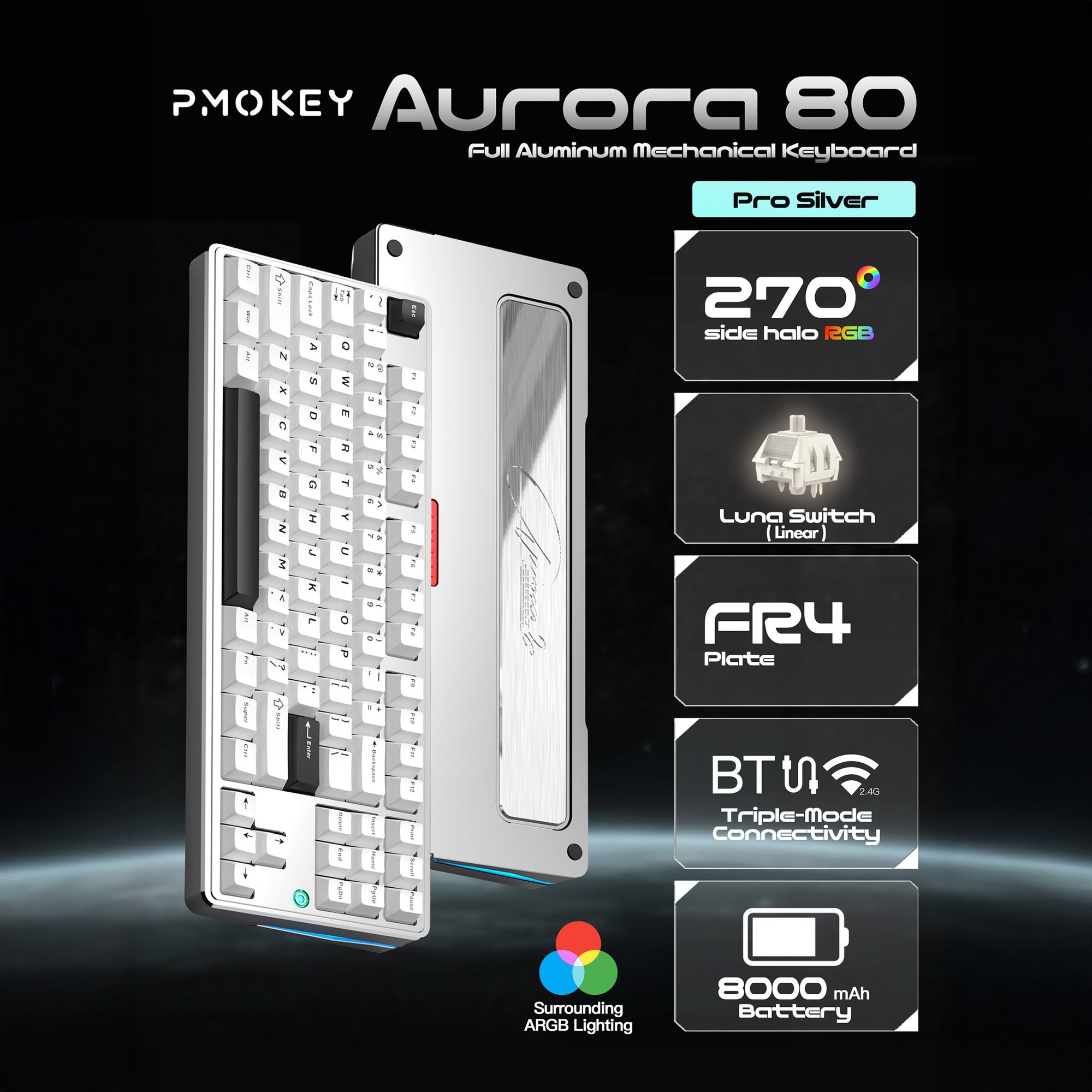 PMOKEY Aurora 80 * Keyboard MKFA8JOCDS |78767|
