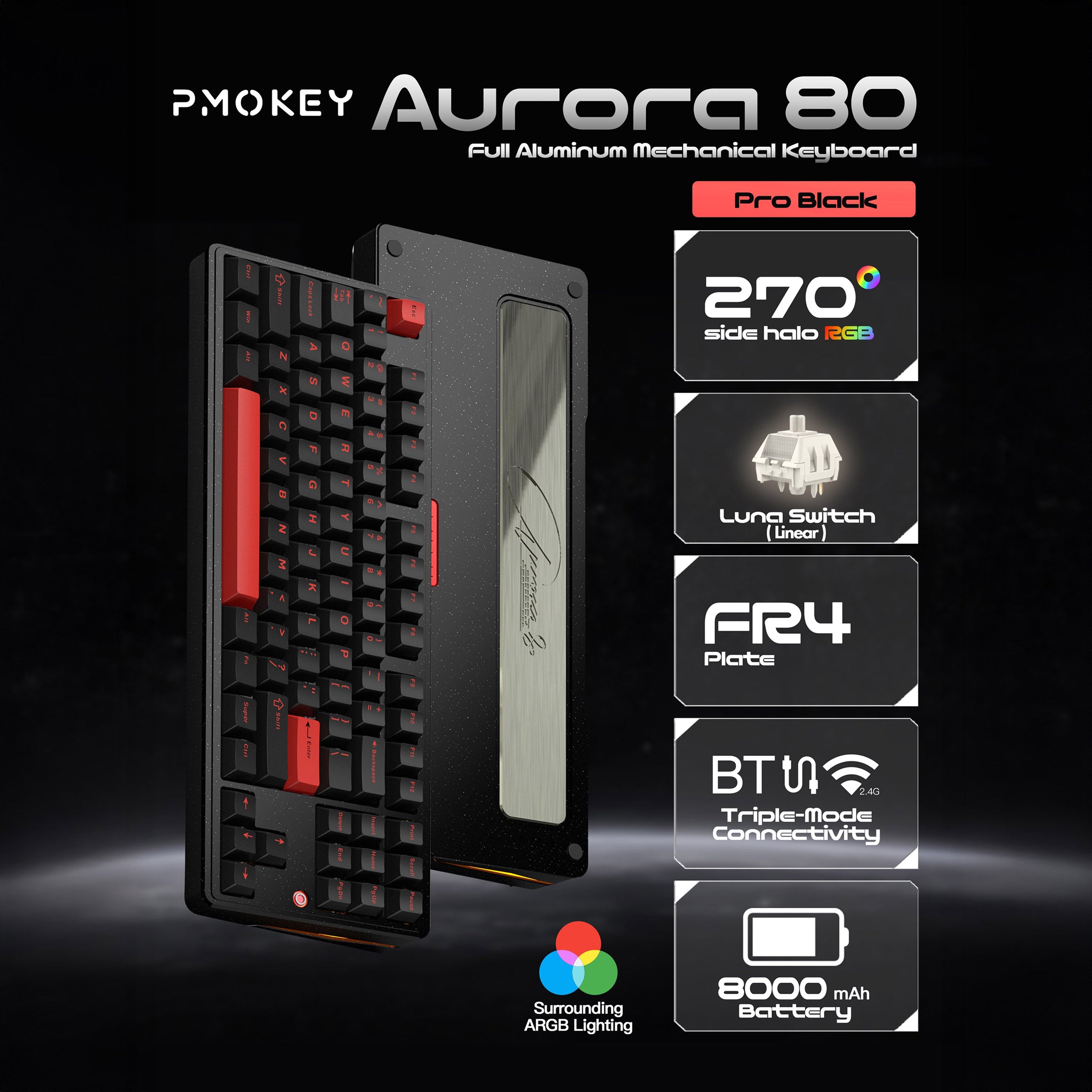 PMOKEY Aurora 80 * Keyboard MKFA8JOCDS |78765|