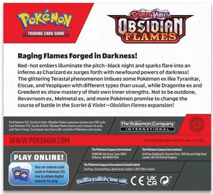 Pokemon Scarlet and Violet Obsidian Flames Booster Box MKEIZLOCU0 |78788|