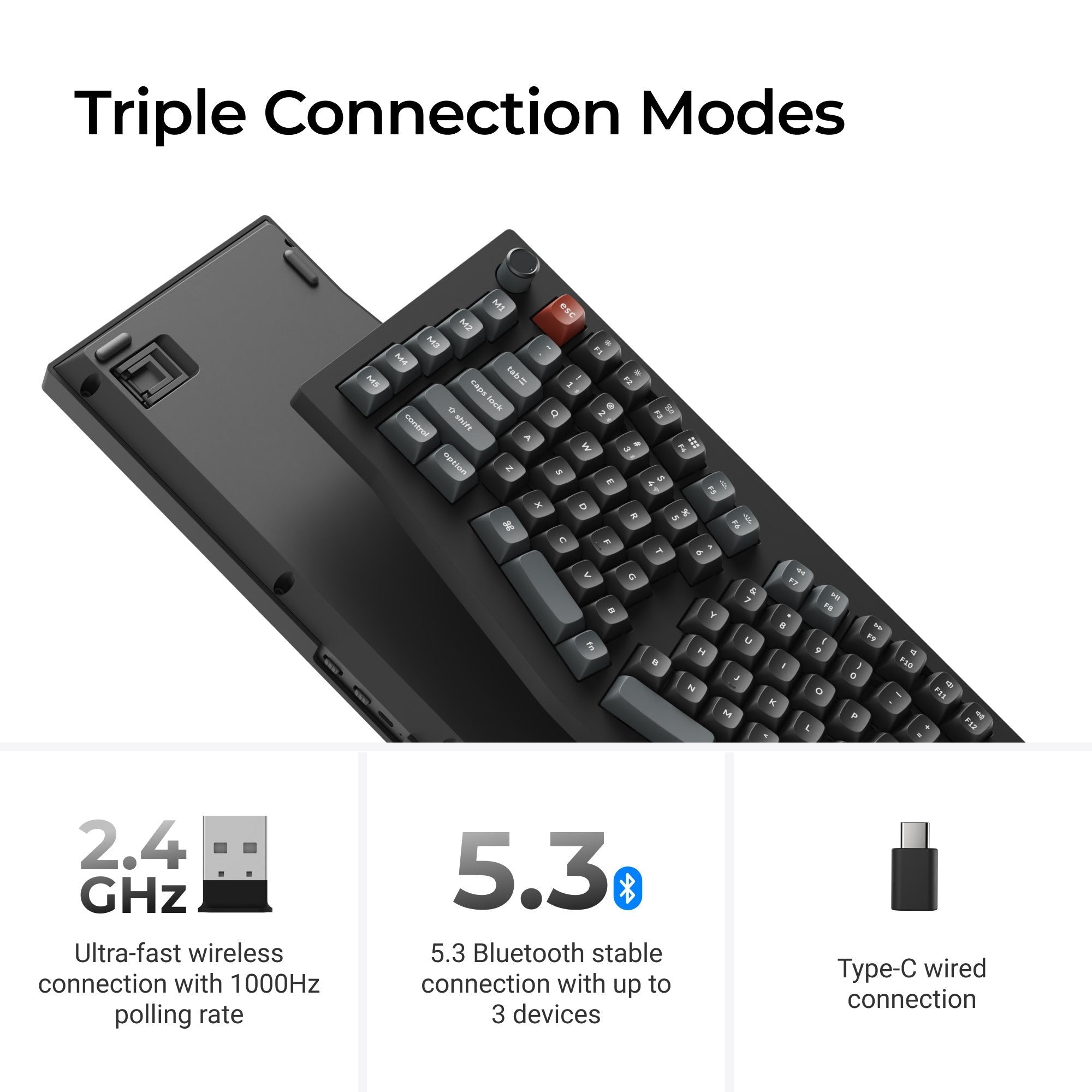 Keychron V10 Ultra 8K 75% Alice Wireless Keyboard – Mechanical
