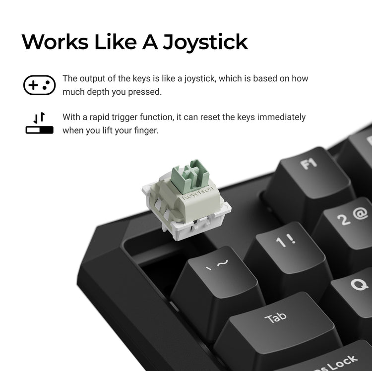 Keychron C0 HE One-Handed 8K Keyboard MKCI2ZNCSW |78791|