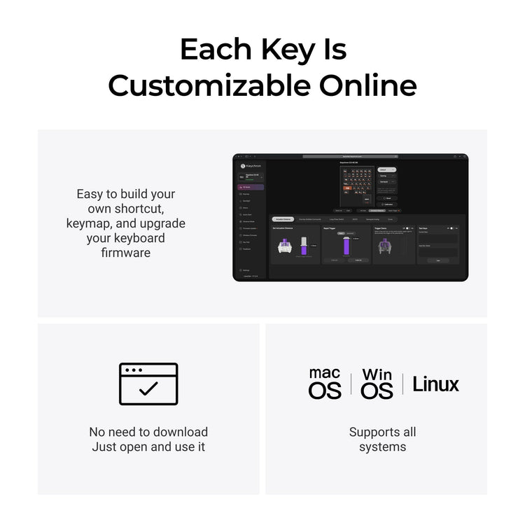 Keychron C0 HE One-Handed 8K Keyboard MKCI2ZNCSW |78793|