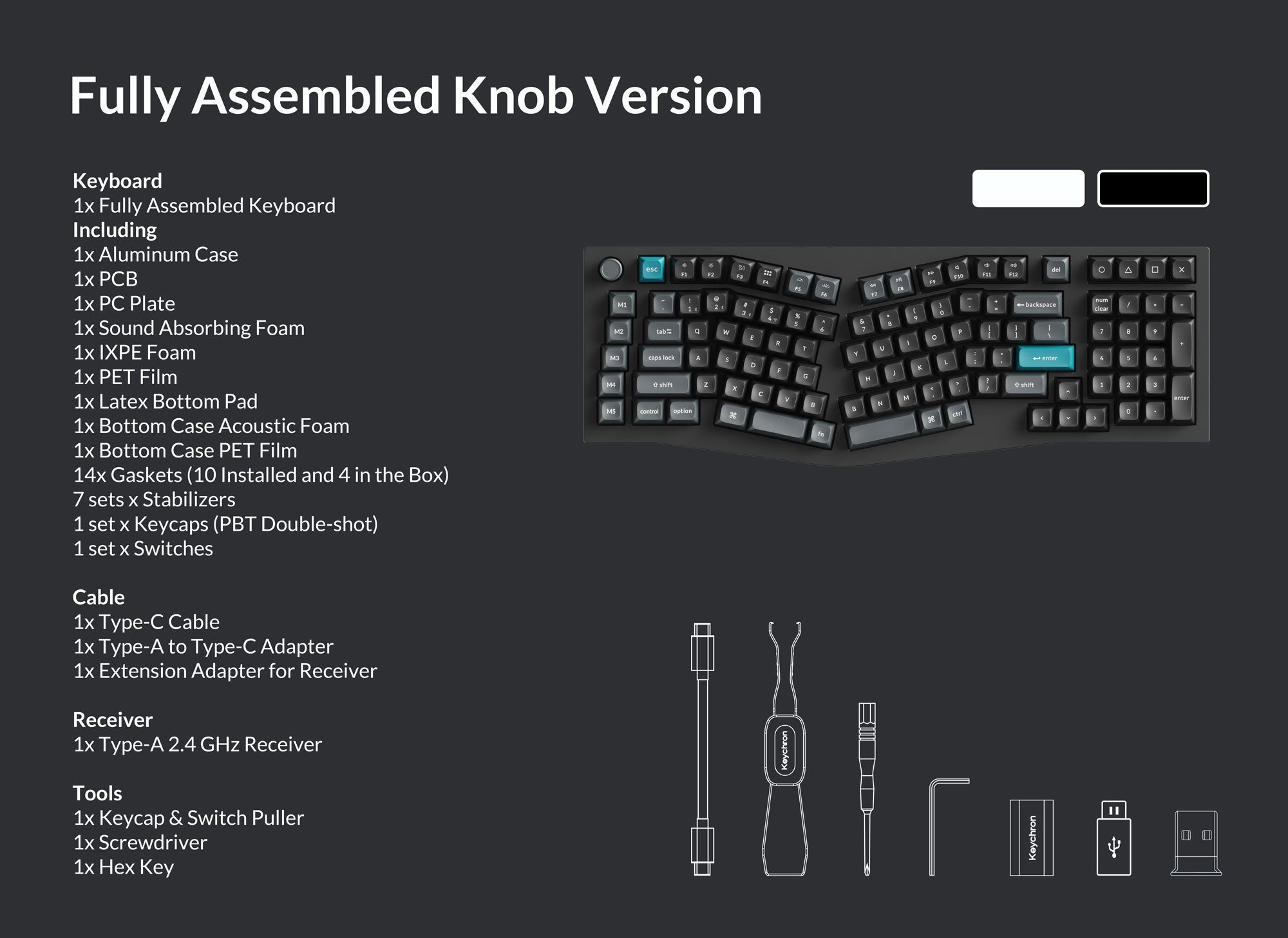 Keychron Q13 Ultra 8K * Aluminum 96% Alice Wireless Keyboard MKJINQQVGS |78860|