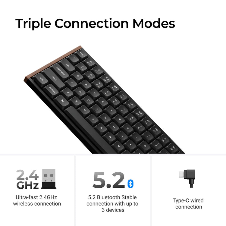 Keychron K1 Ultra 8K TKL Low Profile Wireless Keyboard MKFGSVTOQW |79967|