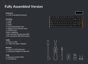 Keychron K1 Ultra 8K TKL Low Profile Wireless Keyboard MKFGSVTOQW |79970|