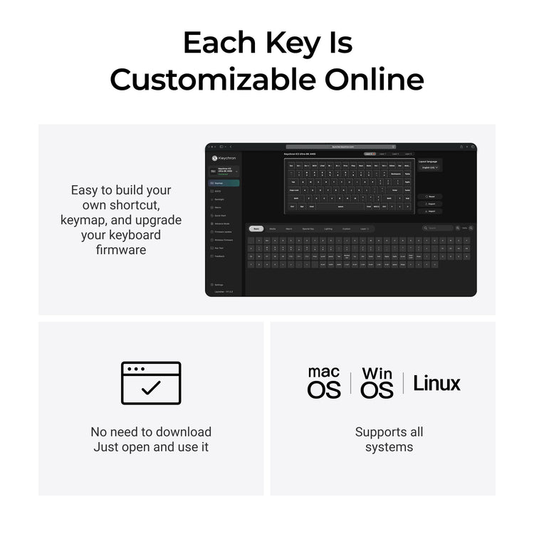Keychron K1 Ultra 8K TKL Low Profile Wireless Keyboard MKFGSVTOQW |79965|