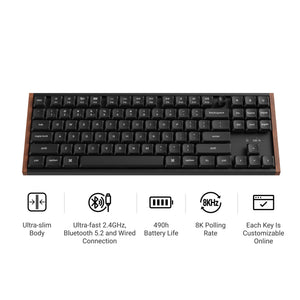 Keychron K1 Ultra 8K TKL Low Profile Wireless Keyboard MKFGSVTOQW |79962|