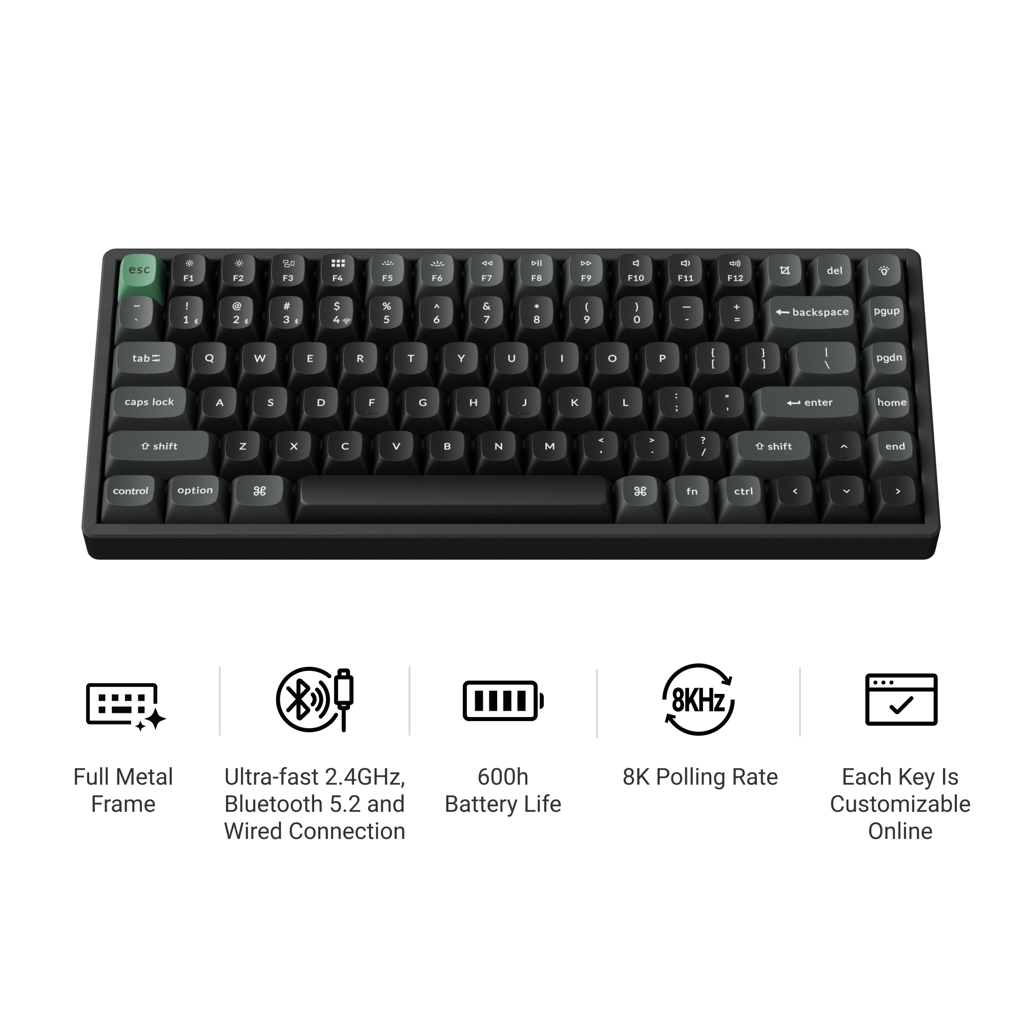 Keychron K2 Ultra 8K 75% Wireless Keyboard