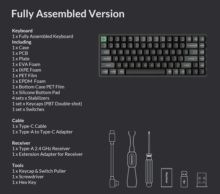Keychron K2 Ultra 8K 75% Wireless Keyboard MK2MNNRTJQ |79800|