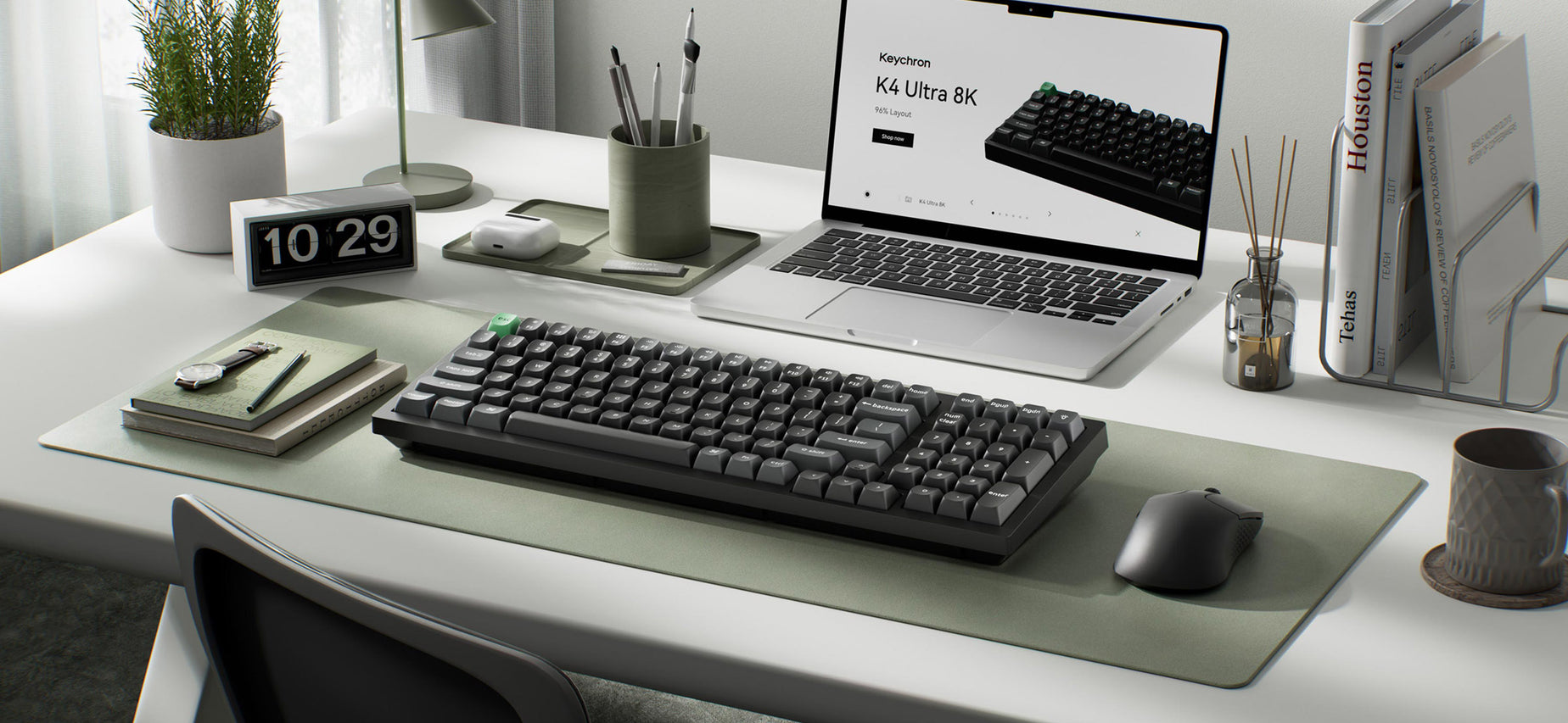 Keychron K4 Ultra 8K 96% Wireless Keyboard MK1SLWXMHR |79849|