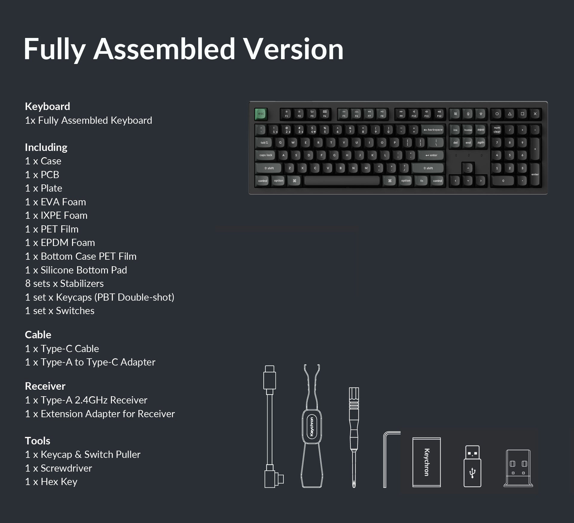 Keychron K10 Ultra 8K 96% Wireless Mechanical Keyboard MK0HS3FPYN |79859|