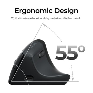 Keychron BM27 Silent 3212 Space Grey Wireless Vertical Mouse MK8NDRI9SQ |79956|