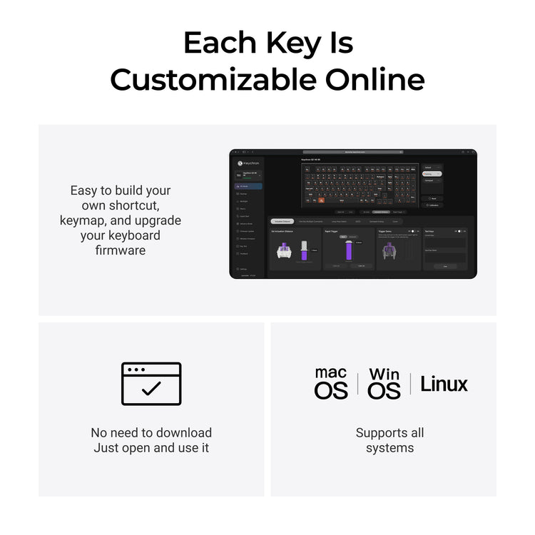 Keychron Q5 HE TMR * 8K Aluminum 96% Keyboard MKR57JC0FJ |79070|