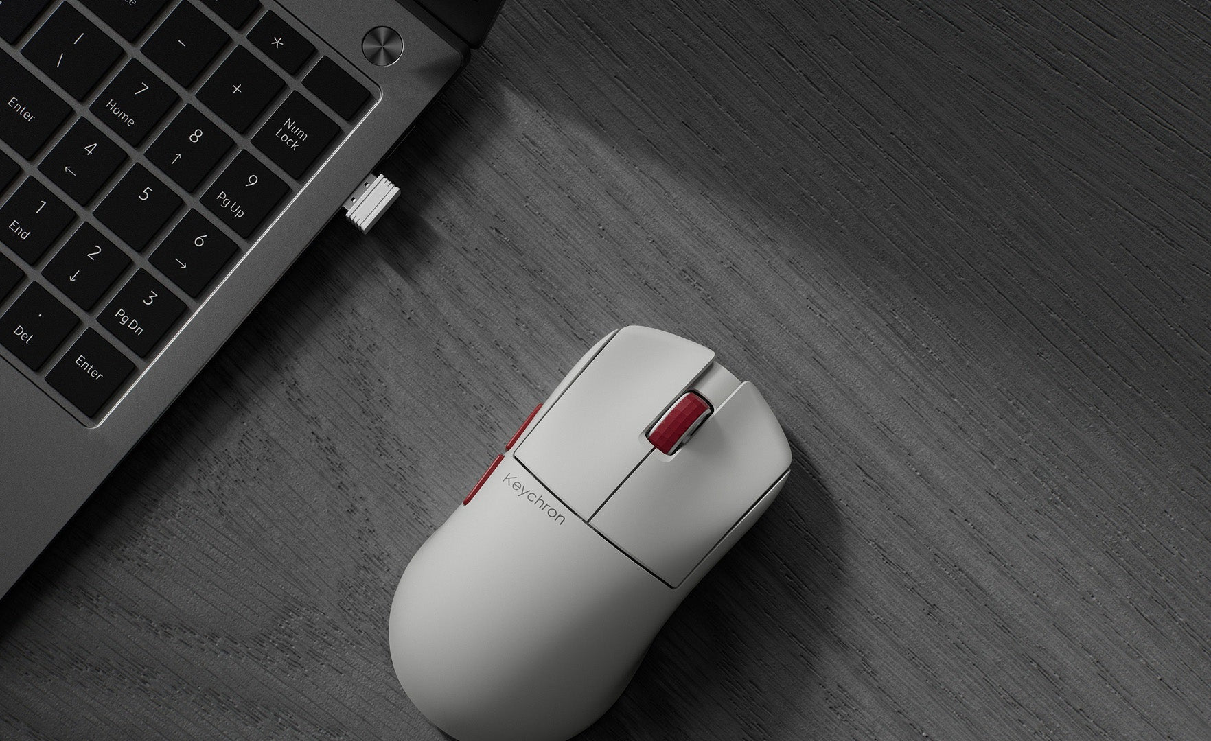 Keychron G4 3950 White 8K Wireless Mouse MKARTF5Q8U |79162|