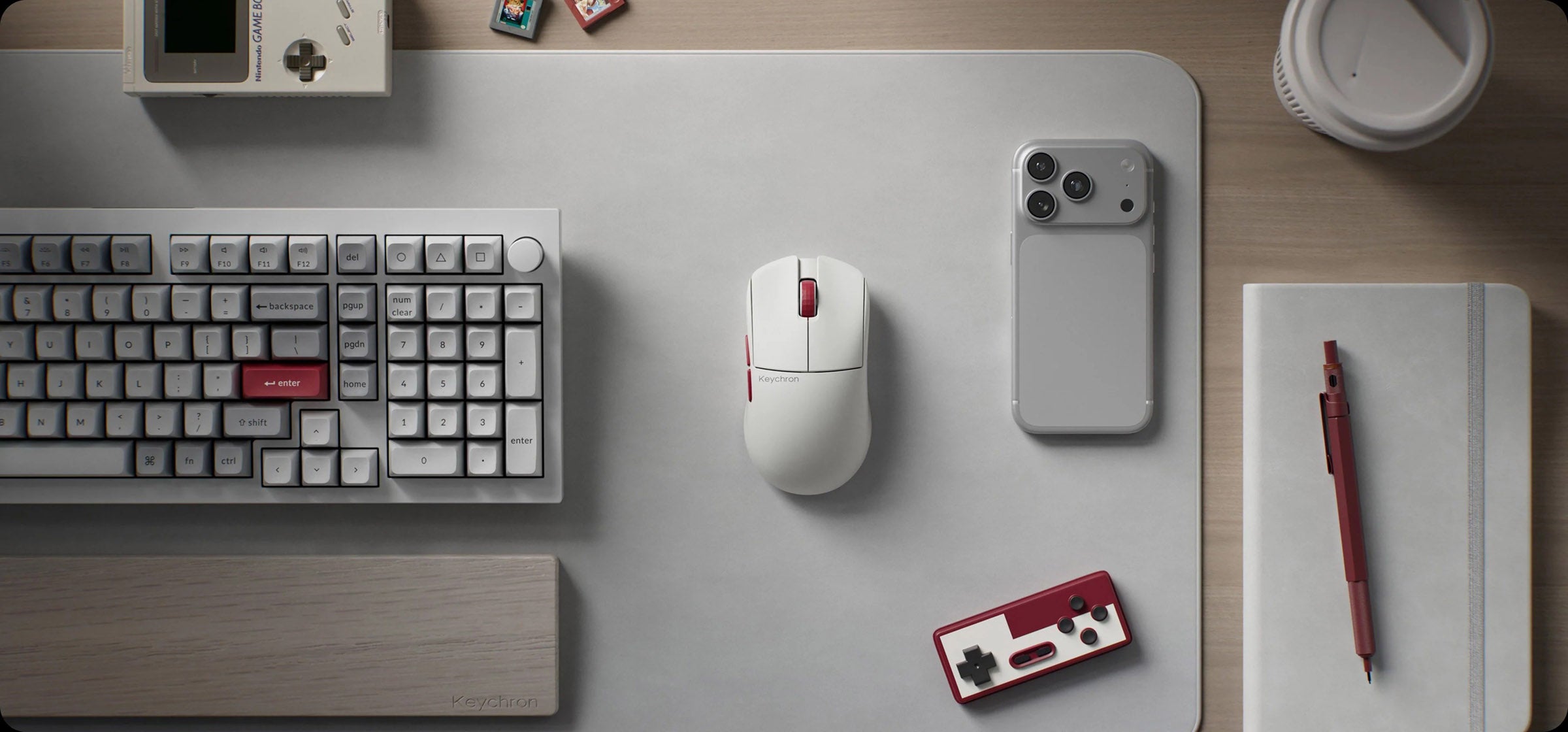 Keychron G4 3950 White 8K Wireless Mouse MKARTF5Q8U |79163|