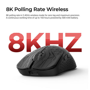 Keychron G5 3950 Black 8K Wireless Mouse MKKB3YBKD0 |79164|