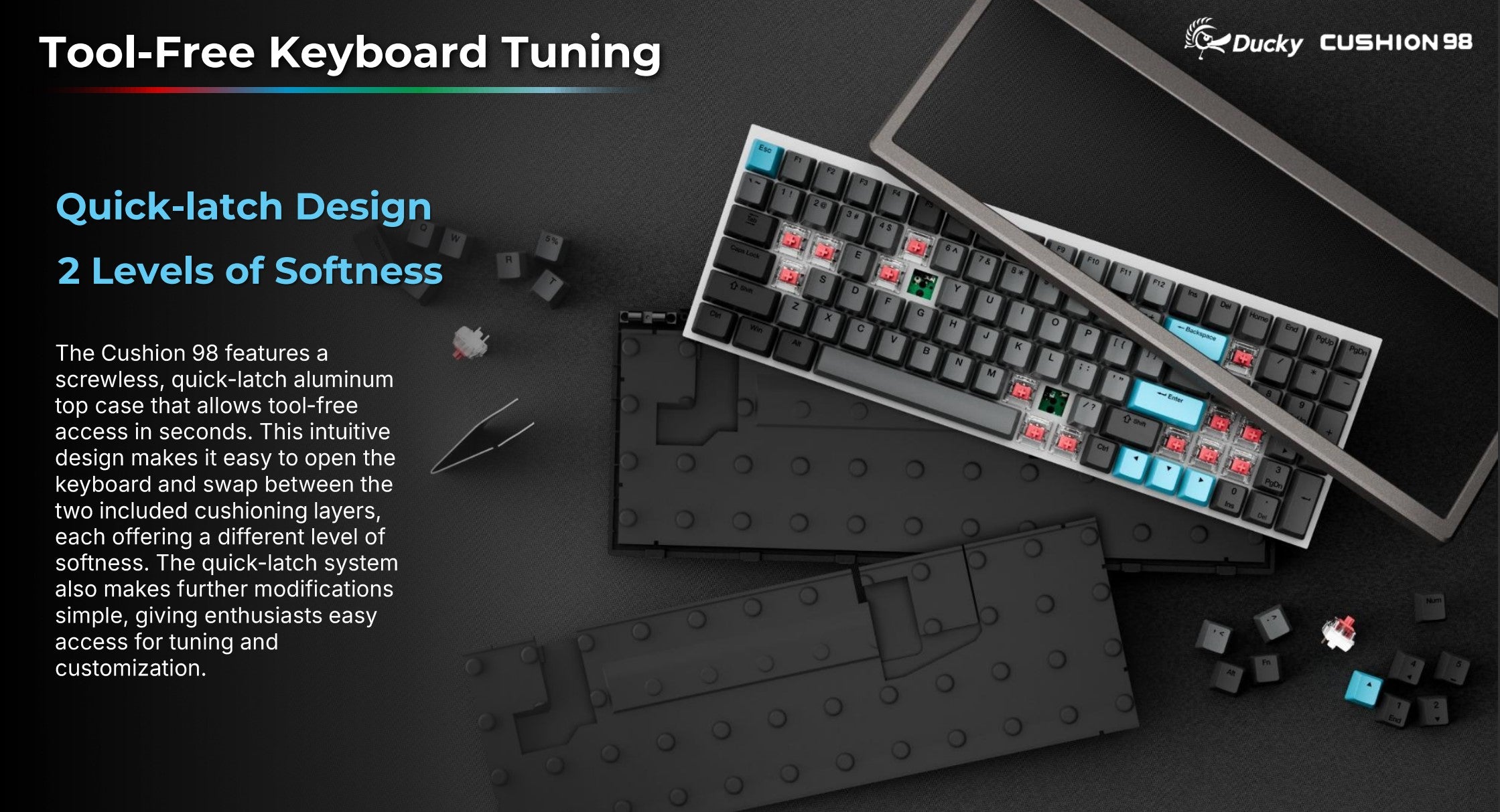 Ducky Cushion98 * Wireless Keyboard MK83I510JR |79032|