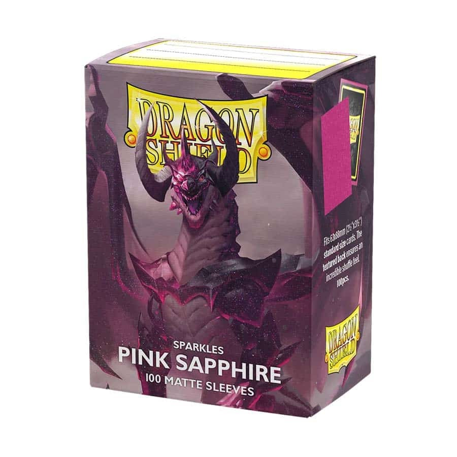 Dragon Shield Standard Matte Card Sleeves Sparkles Series Pink Sapphire 100ct MK7A7XA7G4 |79104|