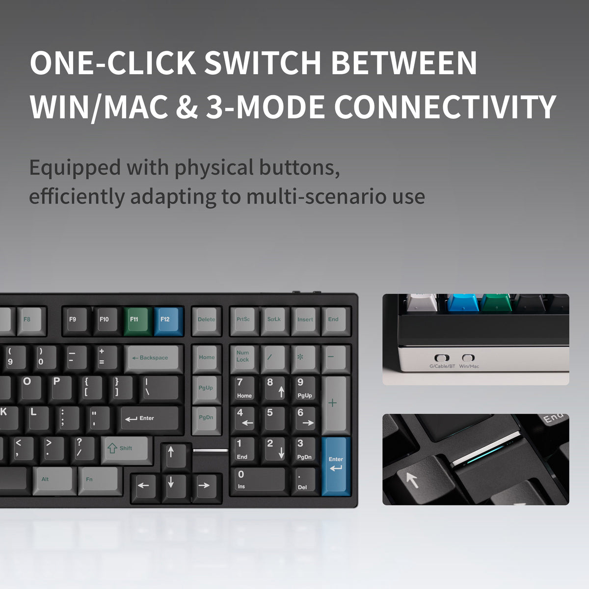 Neo98 * Aluminum 98% Wireless Prebuilt Keyboard MKX824EH5K |79115|