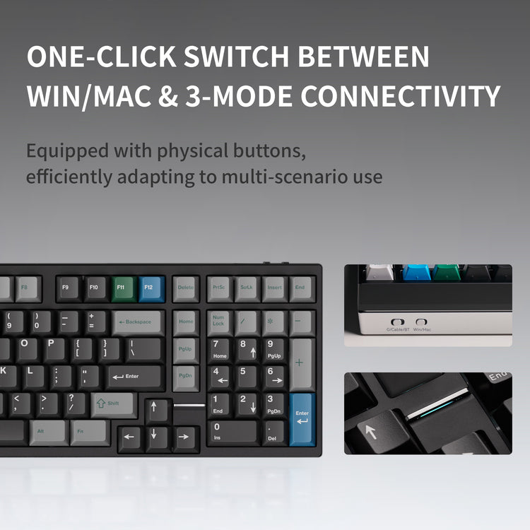 Neo98 * Aluminum 98% Wireless Prebuilt Keyboard MKX824EH5K |79115|