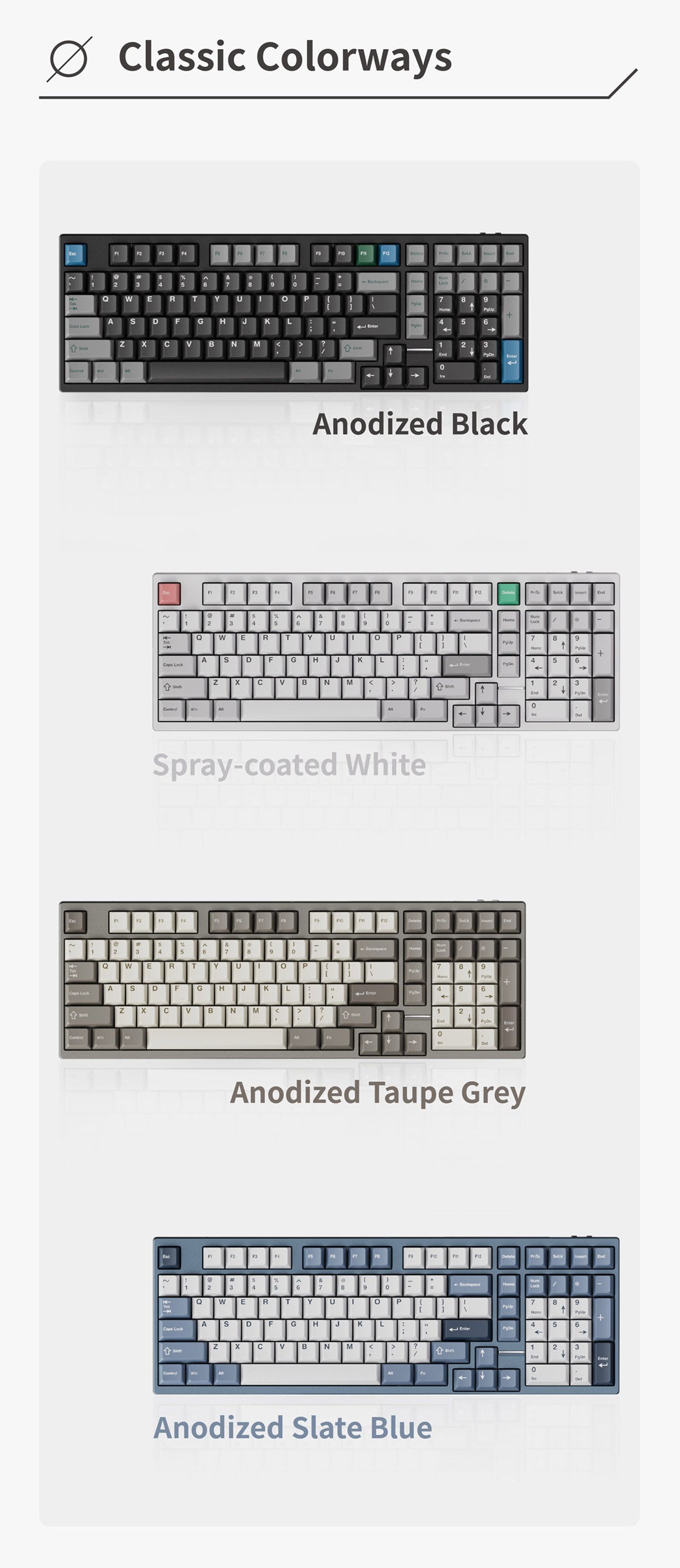 Neo98 * Aluminum 98% Wireless Prebuilt Keyboard MKX824EH5K |79113|