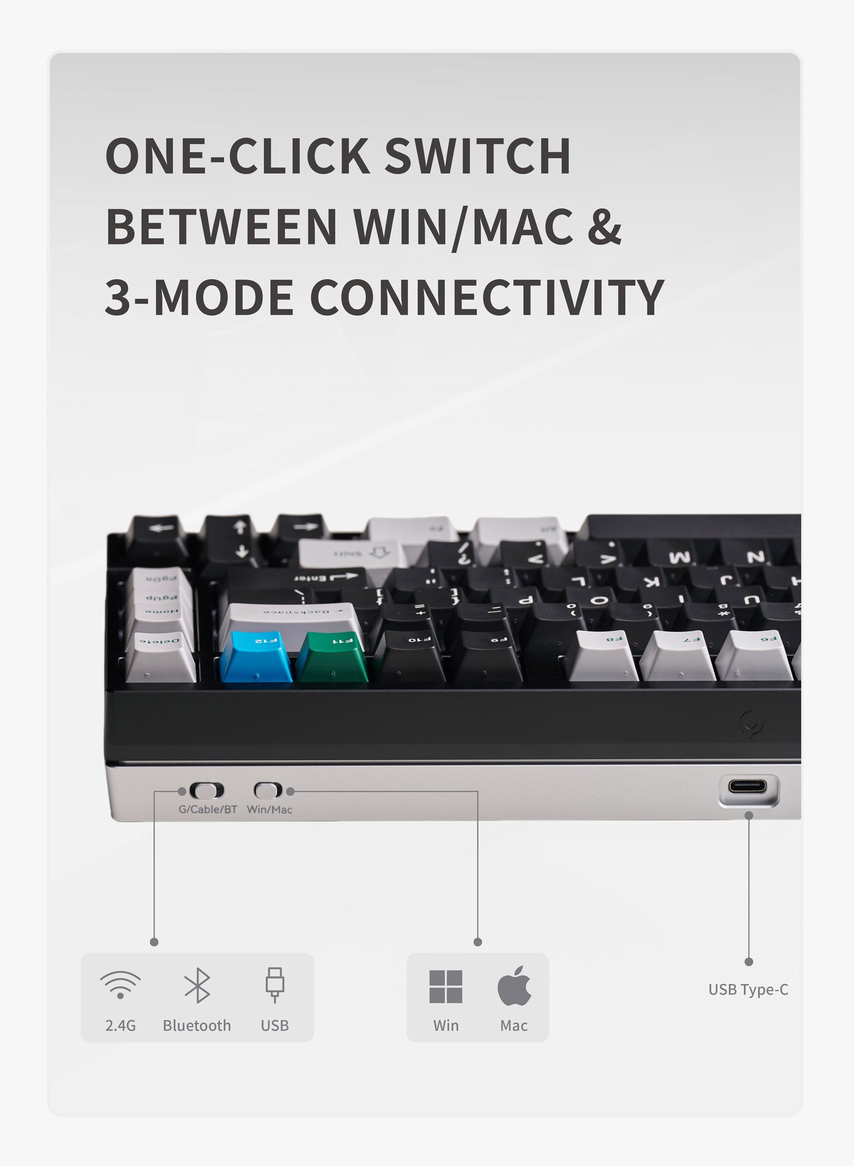 Neo75 * Aluminum 75% Wireless Prebuilt Keyboard MKWWYTKTAZ |79131|