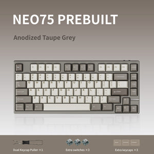 Neo75 * Aluminum 75% Wireless Prebuilt Keyboard MKWWYTKTAZ |79125|