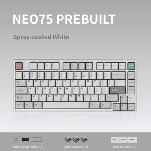 Neo75 * Aluminum 75% Wireless Prebuilt Keyboard MKWWYTKTAZ |79124|