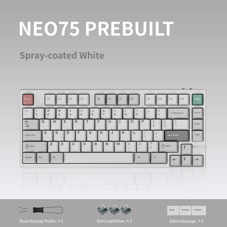 Neo75 * Aluminum 75% Wireless Prebuilt Keyboard MKWWYTKTAZ |79124|
