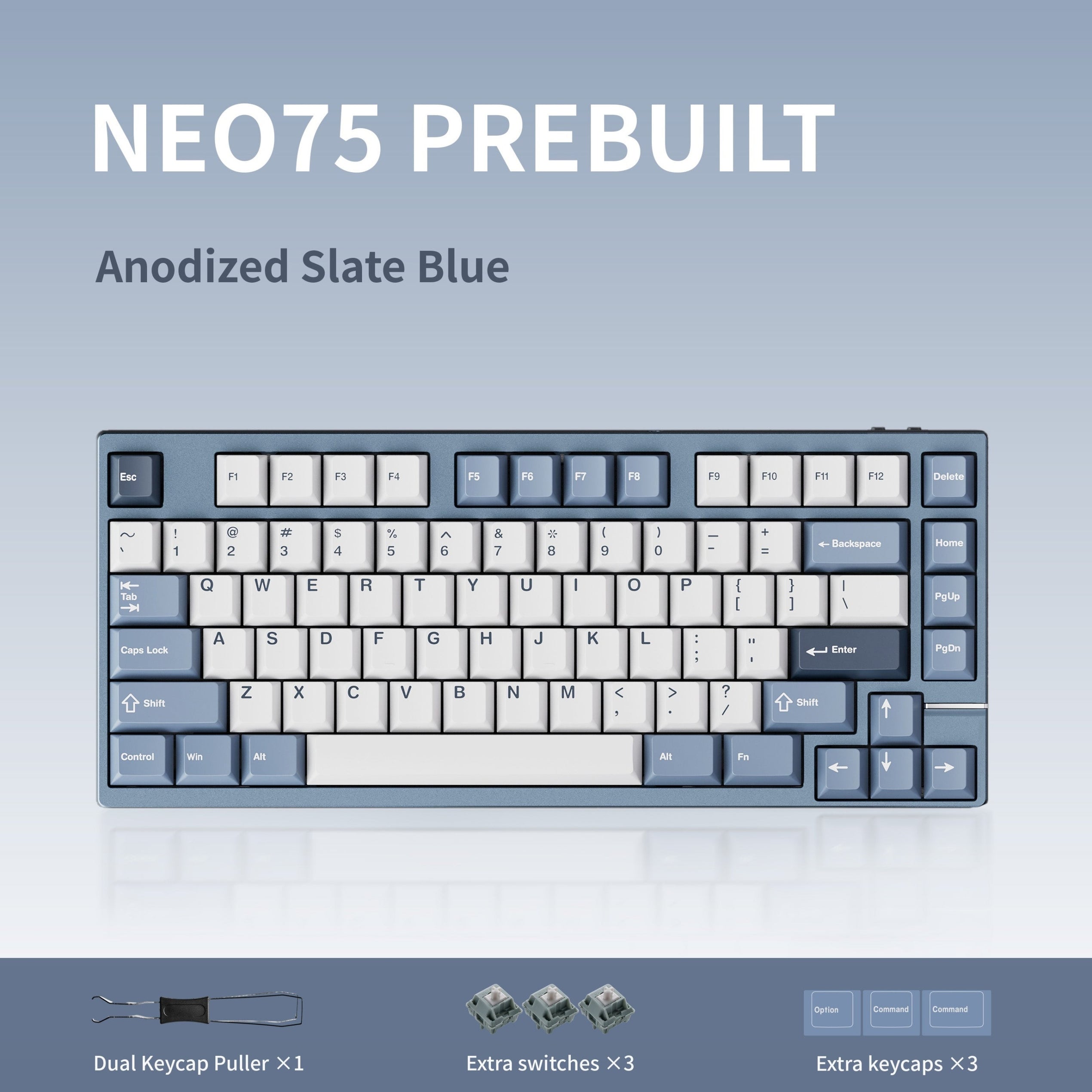 Neo75 * Aluminum 75% Wireless Prebuilt Keyboard MKWWYTKTAZ |79123|