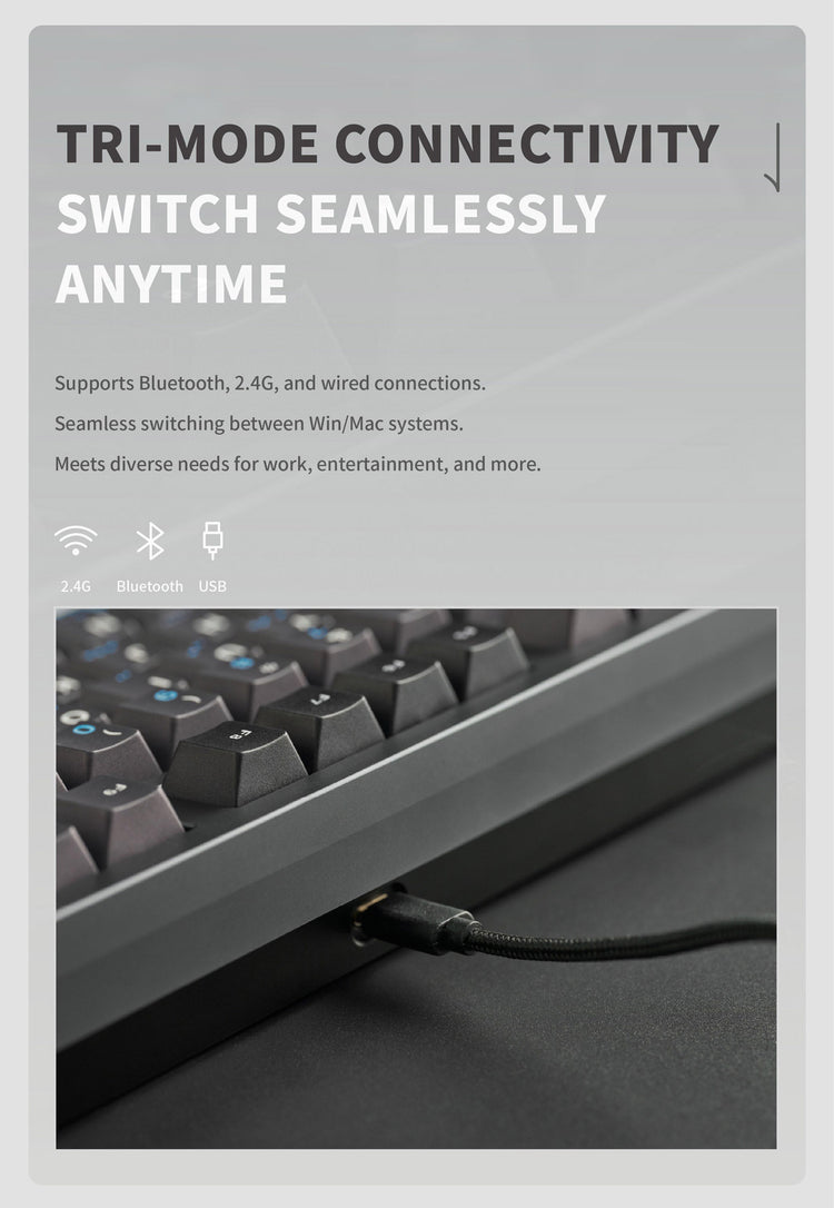 Qwertykeys QK80 Mk2 * Aluminum Wireless Prebuilt Keyboard MK00KUHKN3 |79142|