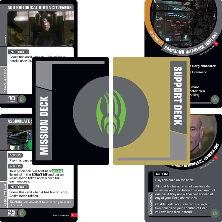 Star Trek Away Missions Battle of Wolf 359 Core Set Federation Versus The Borg MKGCAXS0BE |79205|