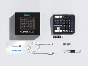 Womier SK30 * Kanagawa Wireless Numpad Keyboard MKIS76KKLO |79270|