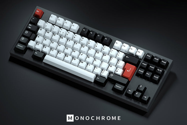 GMK Monochrome R2 Double Shot ABS Keycap Set MKZF8TNEN5 |79308|