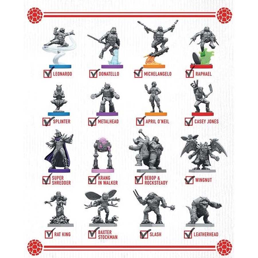 Unmatched Adventures Teenage Mutant Ninja Turtles Extra Toppings Miniatures Pack MKR2CTHHKM |79305|