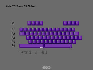 GMK Terror * Cherry Profile Double Shot ABS Keycap Set MKMO2QD34H |27501|