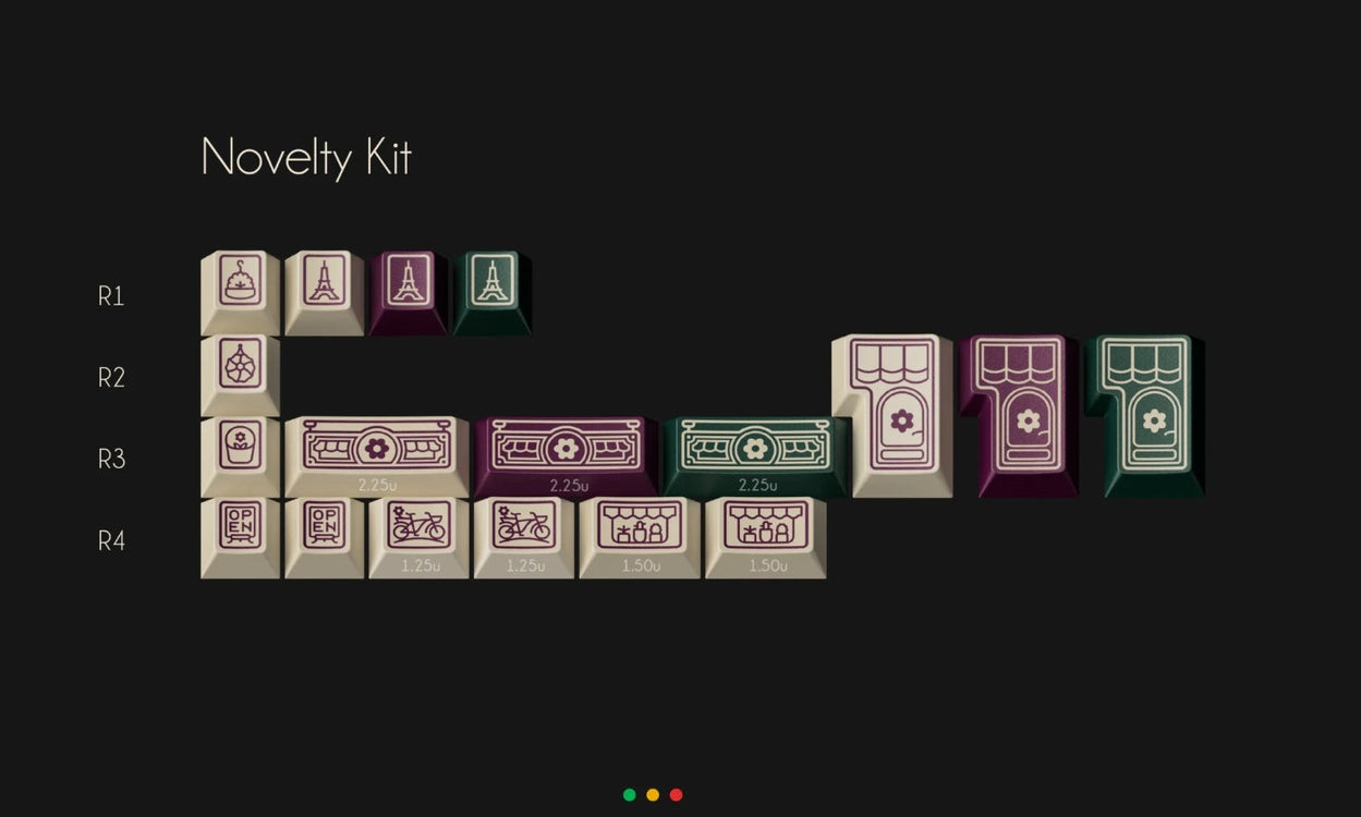 GMK Fleuriste Cherry Profile Double Shot ABS Keycap Set MK28K1CS9C |27504|