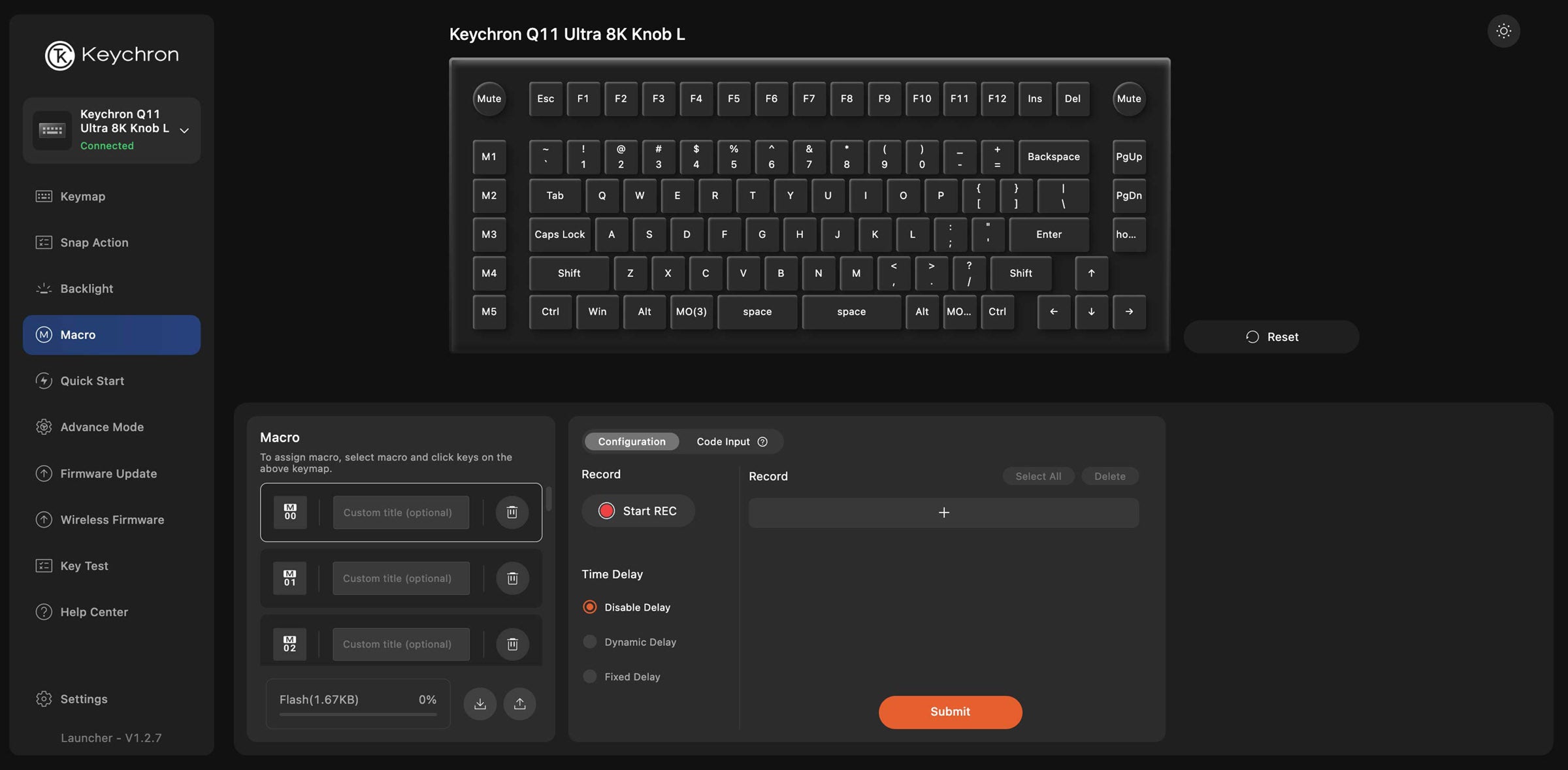 Keychron Q11 Ultra 8K Wireless Mechanical Keyboard MKTXKNSQ4U |79827|