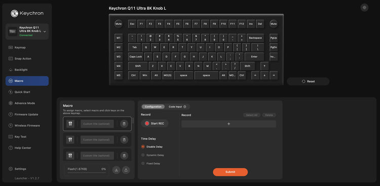 Keychron Q11 Ultra 8K Wireless Mechanical Keyboard MKTXKNSQ4U |79827|