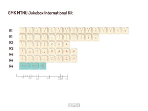 GMK Jukebox * MTNU Profile Double Shot PBT Keycap Set MKD1ZMPGSA |27525|
