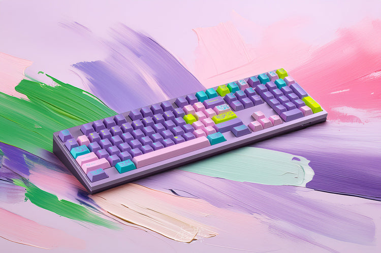 Key Kobo Monet's Psychedelic * Cherry Profile Double Shot ABS Keycap Set MK7YKM6PY1 |79376|