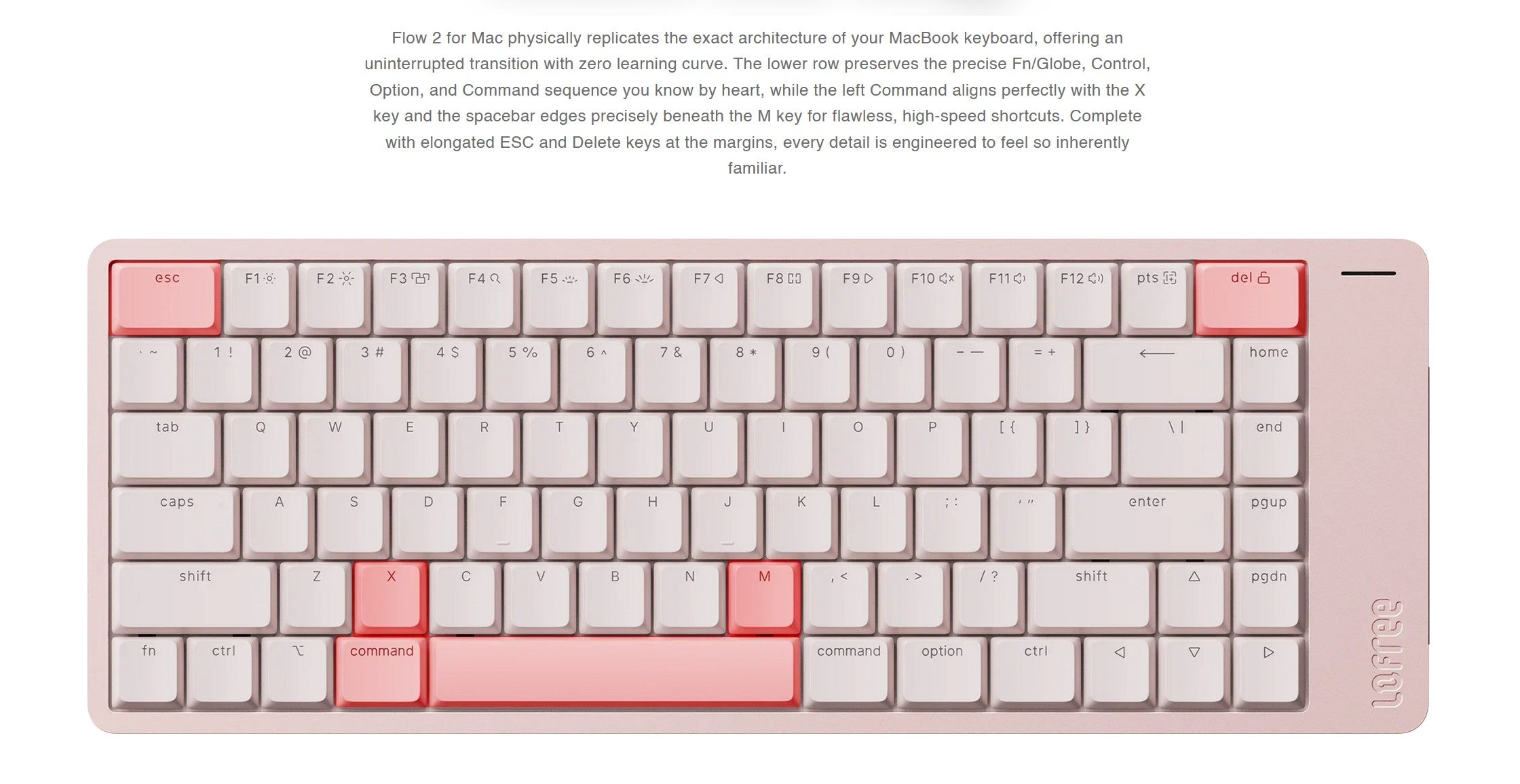 Lofree Flow 2 84 Mac Keyboard keyboard image