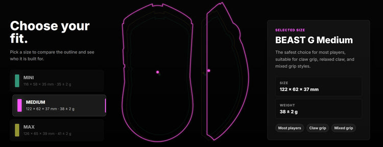 MK x WLMOUSE Beast G M Wireless 8K Mouse MKNB8CM6CK |79499|