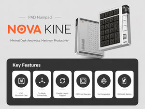 Luminkey Nova Kine Tri-Mode Keyboard MKKDRSIIWR |79686|