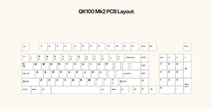 Qwertykeys QK100 Mk2 Tri-Mode Prebuilt Mechanical Keyboard MKF8DA7T8N |79913|