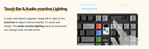 Qwertykeys QK100 Mk2 Tri-Mode Prebuilt Mechanical Keyboard MKF8DA7T8N |79912|