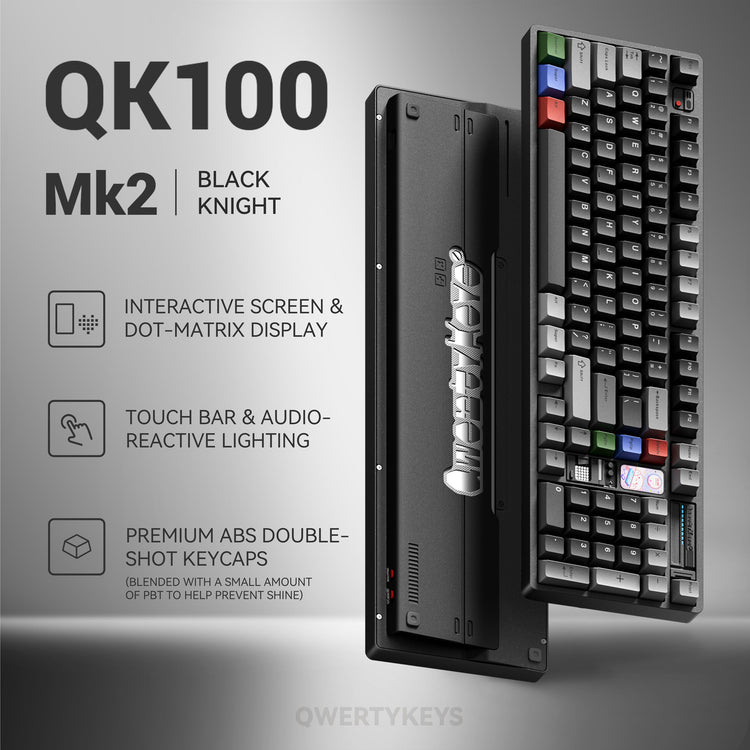 Qwertykeys QK100 Mk2 Tri-Mode Prebuilt Mechanical Keyboard MKF8DA7T8N |27650|